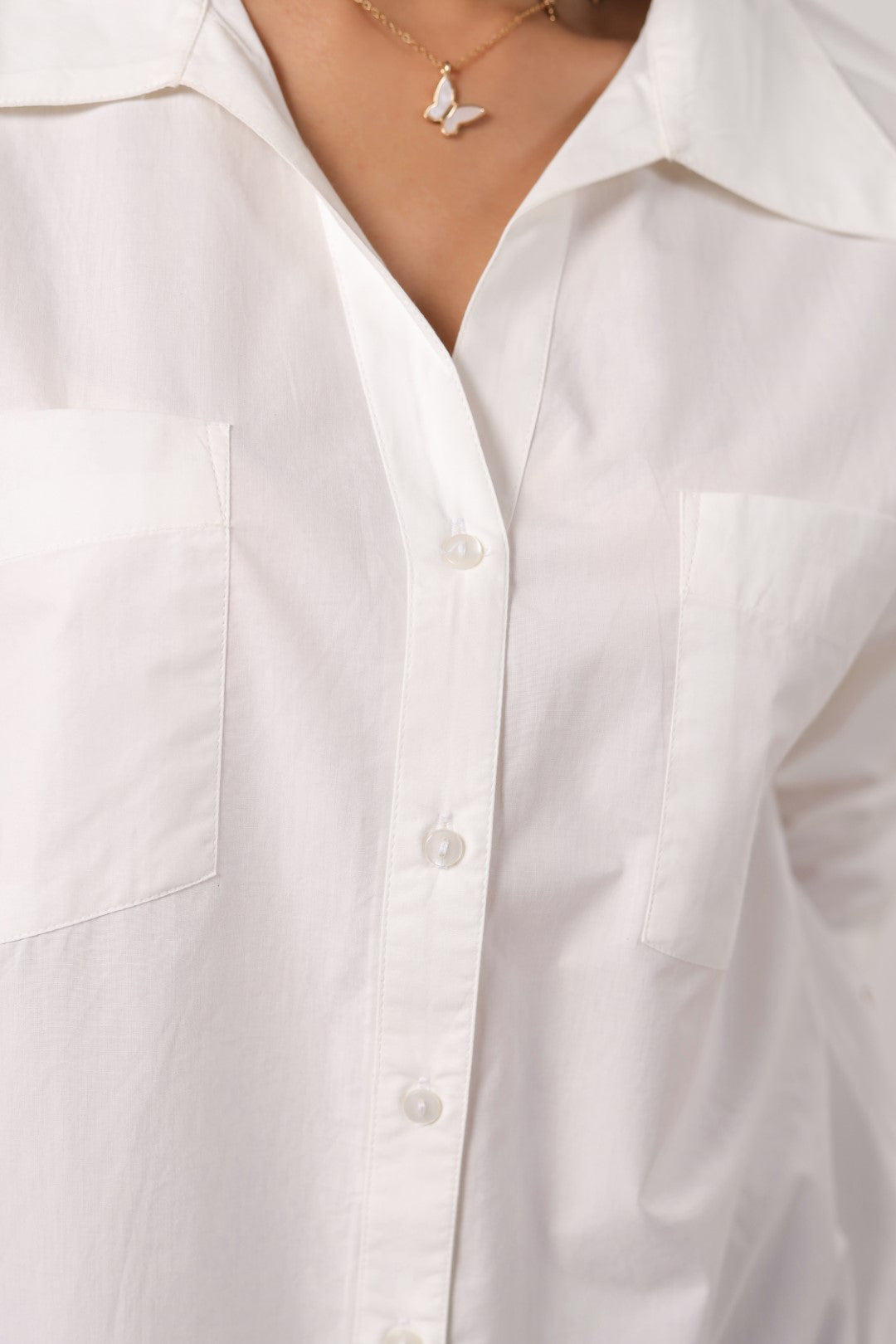 Women’s White Cotton Shirt