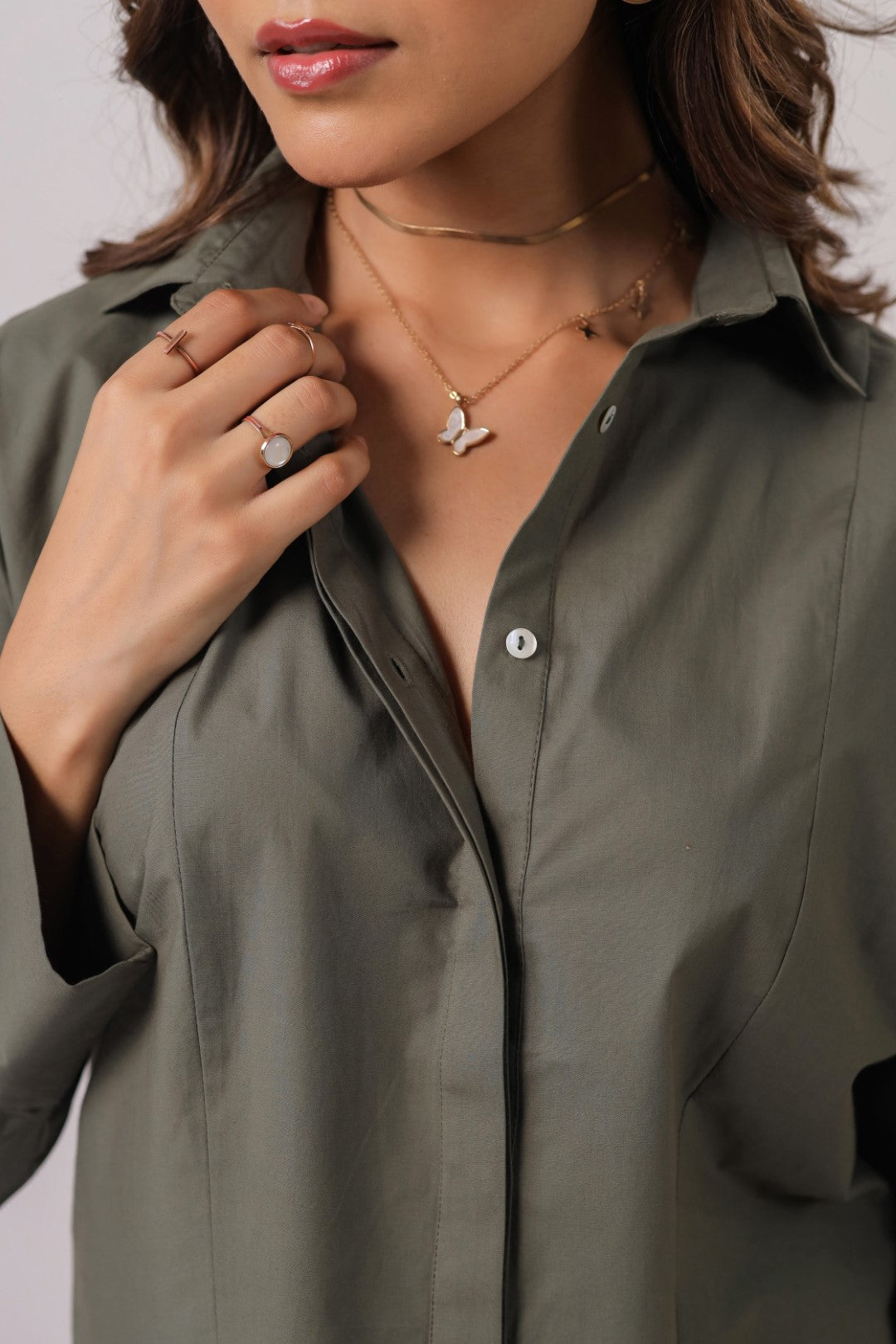 Women's Green Cotton Tops