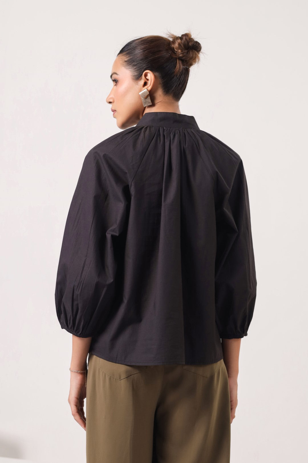 Women’s black cotton tops