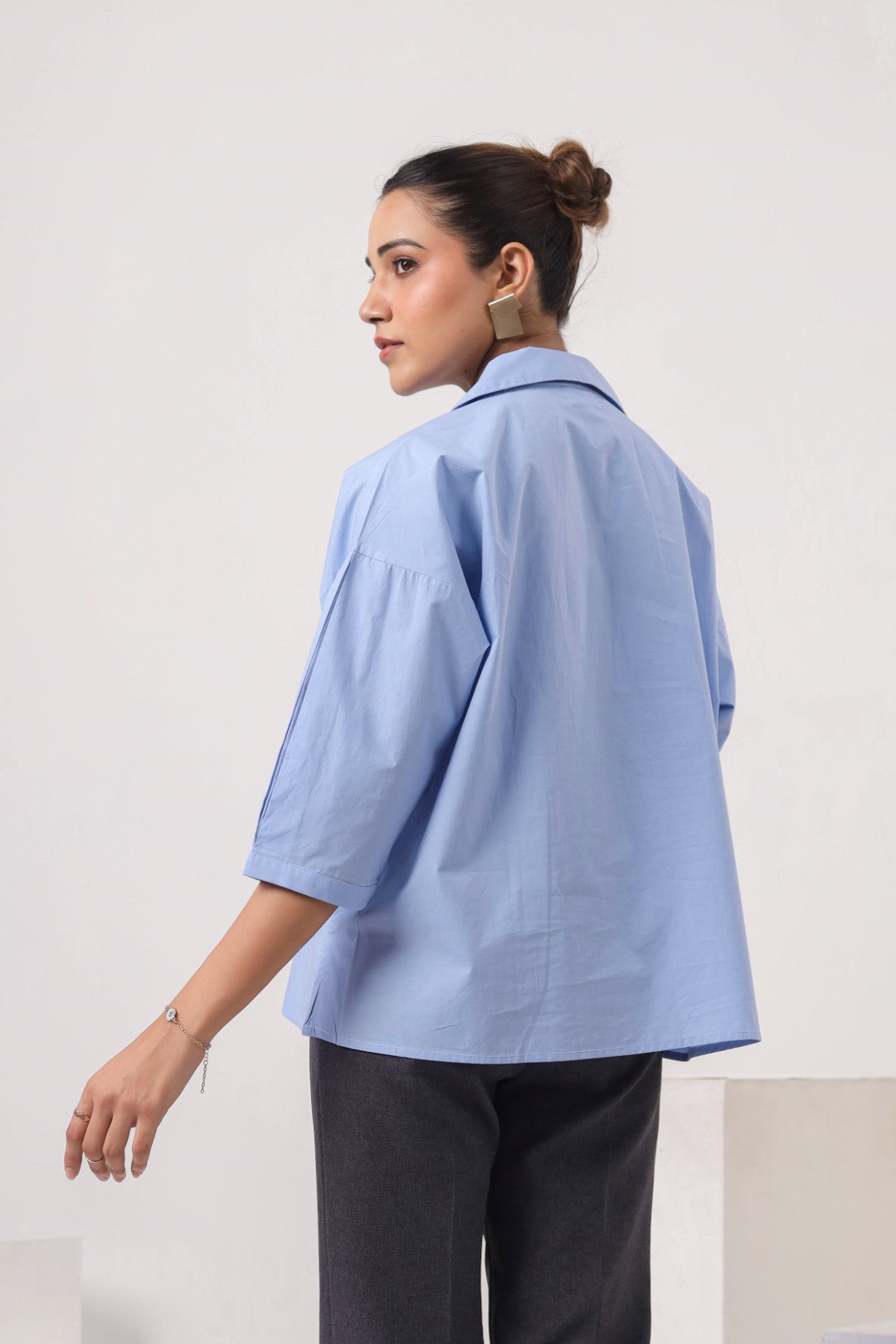 Women’s Blue Cotton Top