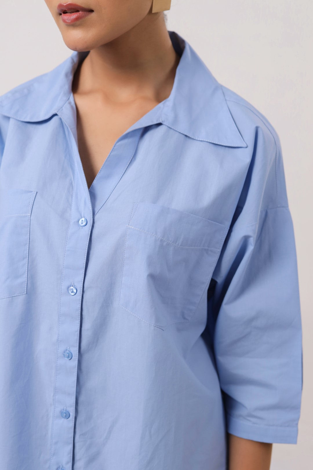 Women’s Blue Cotton Top